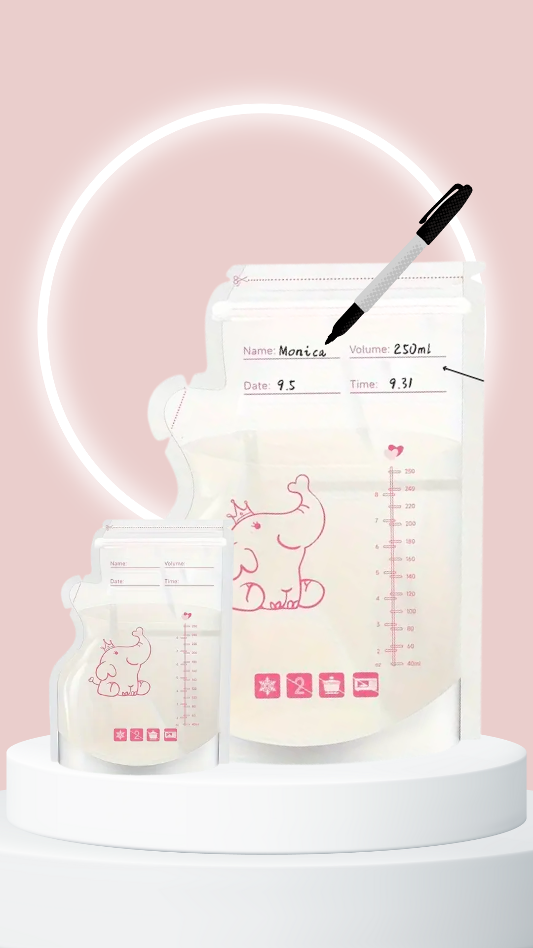 BOLSAS DE ALMACENAMIENTO DE LECHE